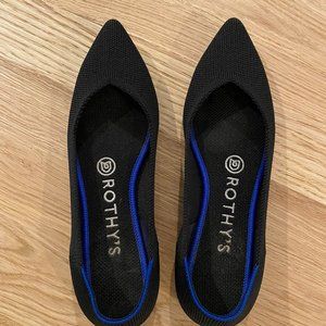 Rothy's Point Flats in Black - Size 6